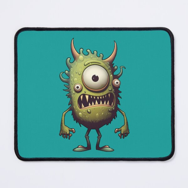 Item preview, Three-Eyed Green Funny Little Guy Monster designed and sold by RailoImage.