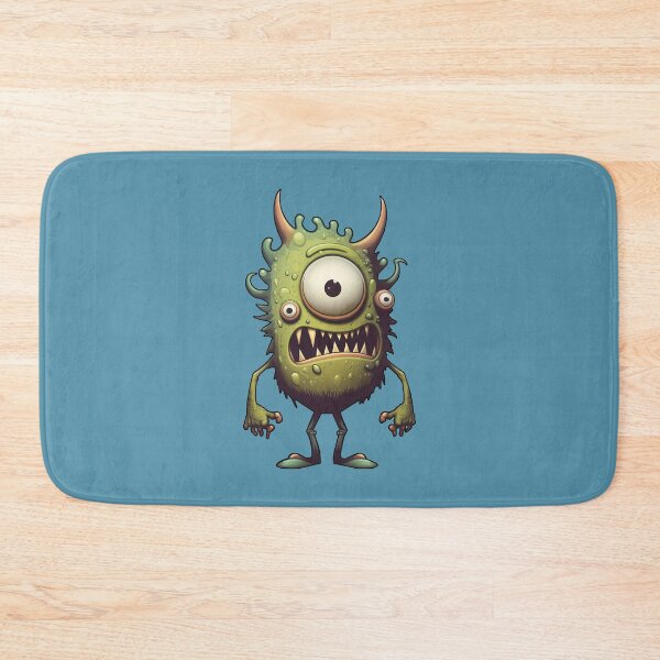 Item preview, Three-Eyed Green Funny Little Guy Monster designed and sold by RailoImage.