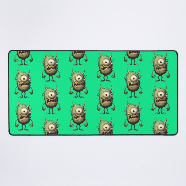Item preview, Three-Eyed Green Funny Little Guy Monster designed and sold by RailoImage.