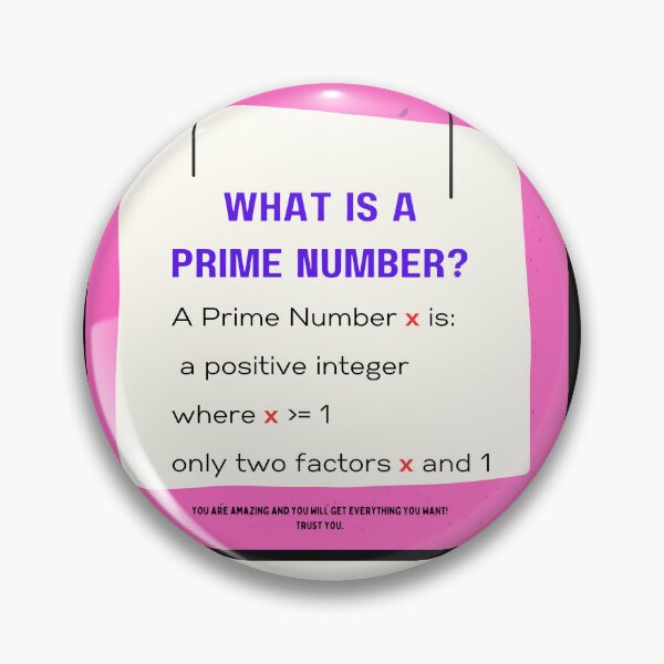 Item preview, What is a Prime Number? - Pink and Cream designed and sold by 743Designs.