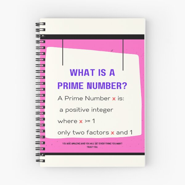 Item preview, What is a Prime Number? - Pink and Cream designed and sold by 743Designs.