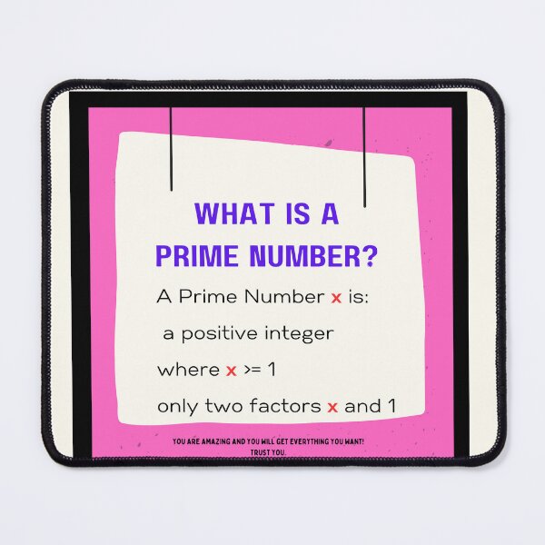 Item preview, What is a Prime Number? - Pink and Cream designed and sold by 743Designs.
