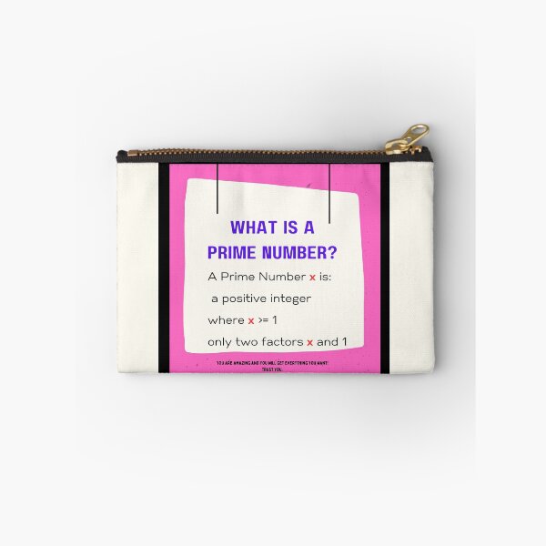 Item preview, What is a Prime Number? - Pink and Cream designed and sold by 743Designs.