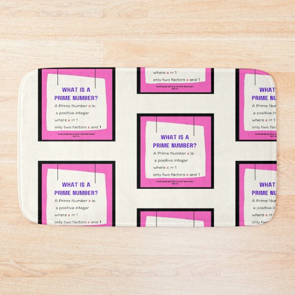 Item preview, What is a Prime Number? - Pink and Cream designed and sold by 743Designs.