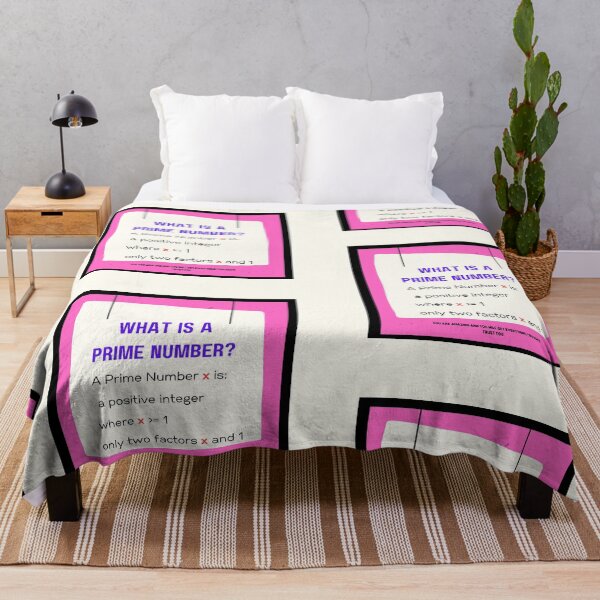 Item preview, What is a Prime Number? - Pink and Cream designed and sold by 743Designs.