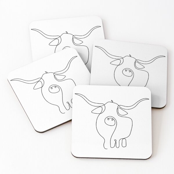 Item preview, Highland Cow Scottish One Line Artwork designed and sold by Ashlison.