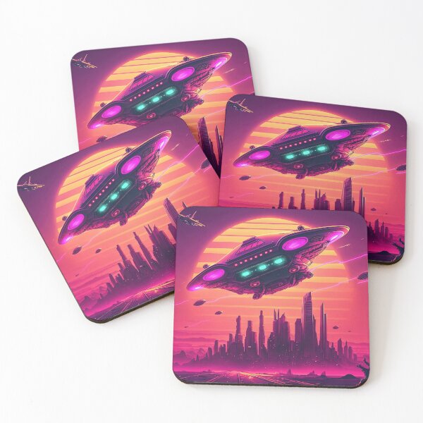 Item preview, Retro-Future Invasion: A Synthwave War of the Worlds designed and sold by Mullet Monkey.