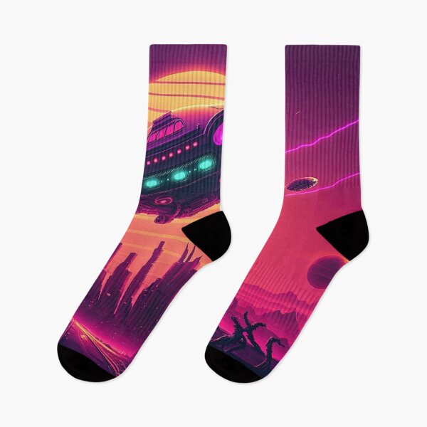 Item preview, Retro-Future Invasion: A Synthwave War of the Worlds designed and sold by Mullet Monkey.