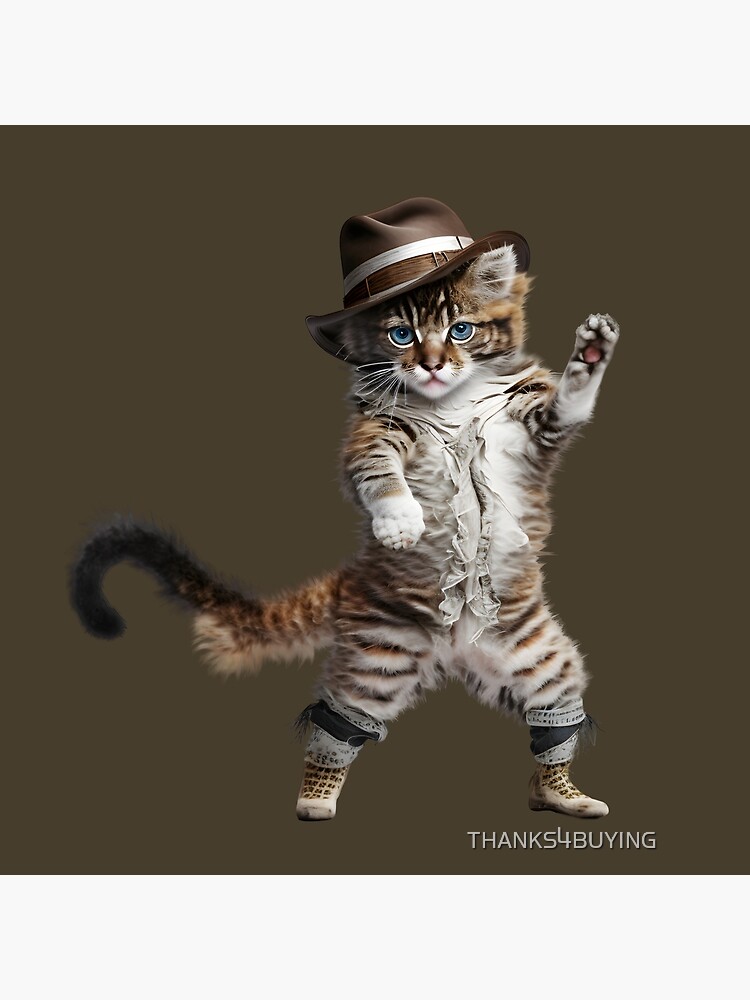 Funny Pop Music Cat Dancing Sticker for Sale by THANKS4BUYING