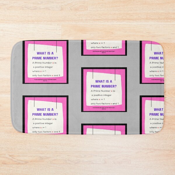 Item preview, What is a Prime Number? - Pink and Gray designed and sold by 743Designs.