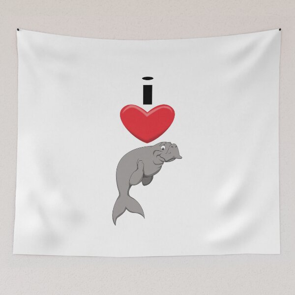 Item preview, I Heart Dugongs designed and sold by wickedcartoons.