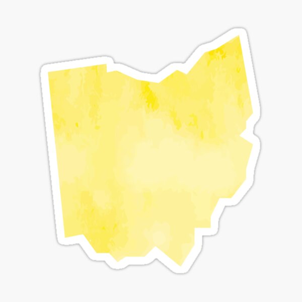 Item preview, Yellow Watercolor Ohio designed and sold by kevgib.