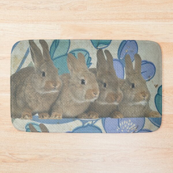 Item preview, Hoppy Cute Bunnies Easter Rabbit Seamless Pattern /  Happy Easter Day Realistic Bunny Rabits  designed and sold by haRexia.