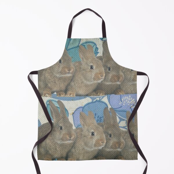 Item preview, Hoppy Cute Bunnies Easter Rabbit Seamless Pattern / Happy Easter Day Realistic Bunny Rabits designed and sold by haRexia.