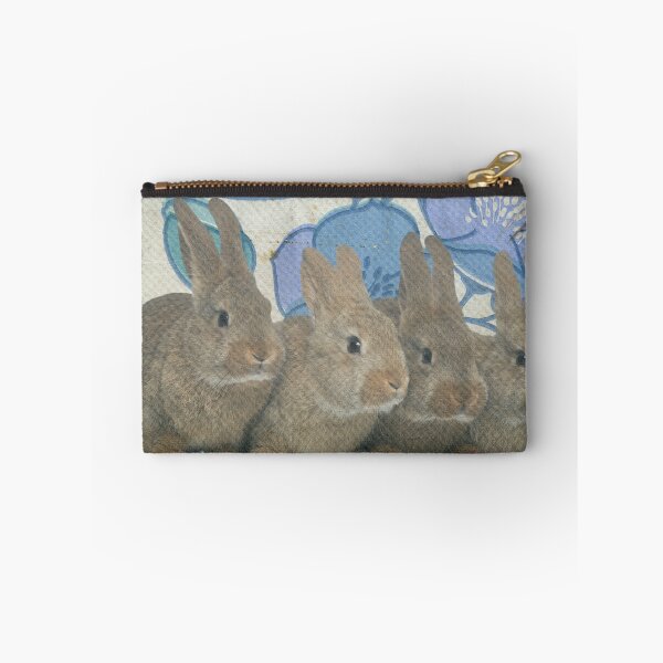 Item preview, Hoppy Cute Bunnies Easter Rabbit Seamless Pattern /  Happy Easter Day Realistic Bunny Rabits  designed and sold by haRexia.