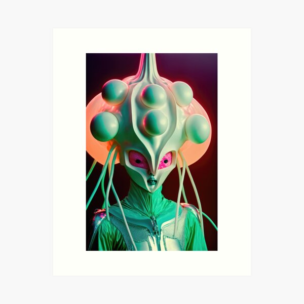 Aperçu de l'œuvre Vapor Alien N°3 créée et vendue par Gom-Tollum.