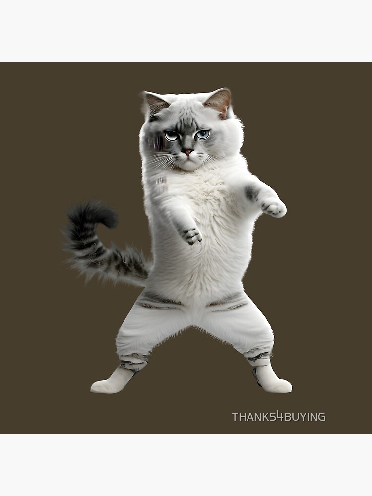 Funny Pop Music Cat Dancing Sticker for Sale by THANKS4BUYING