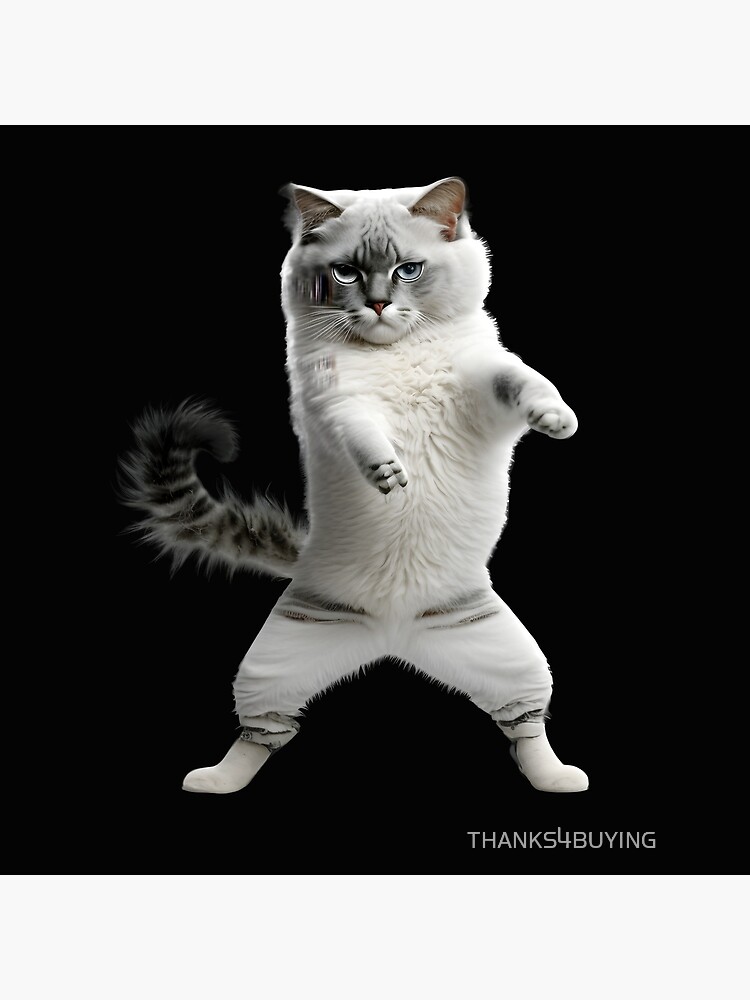 Funny Pop Music Cat Dancing Sticker for Sale by THANKS4BUYING