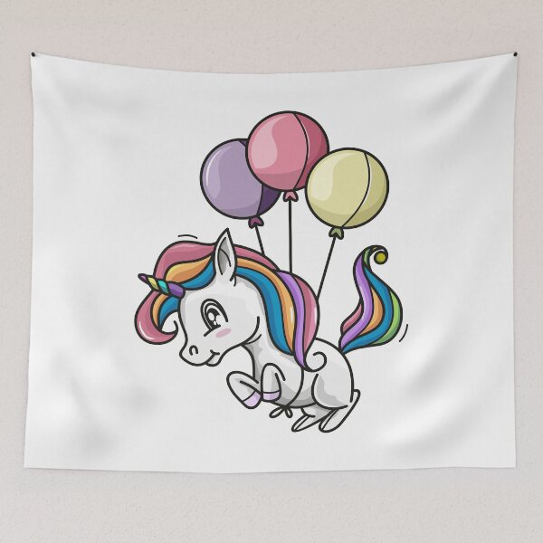Item preview, Party Balloon Unicorn designed and sold by BakaDoodles.