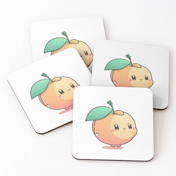 Item preview, Cute Peach - Kawaii Fruit designed and sold by Imwa.
