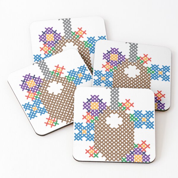 Item preview, Cross-Stitch Lute with Flowers designed and sold by Lou is a Shoe.