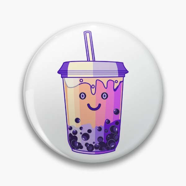 Item preview, Lavender boba tea character design designed and sold by Mashusha-art.