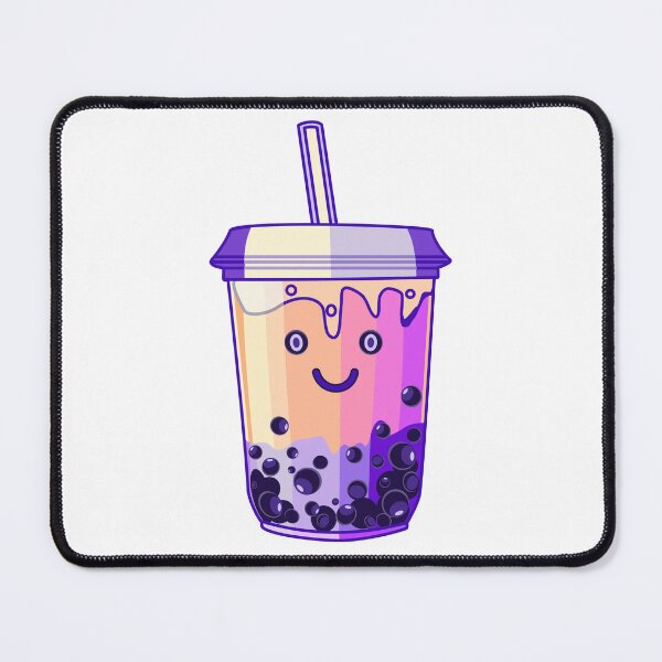 Item preview, Lavender boba tea character design designed and sold by Mashusha-art.