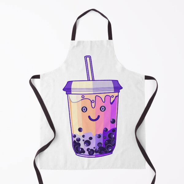 Item preview, Lavender boba tea character design designed and sold by Mashusha-art.