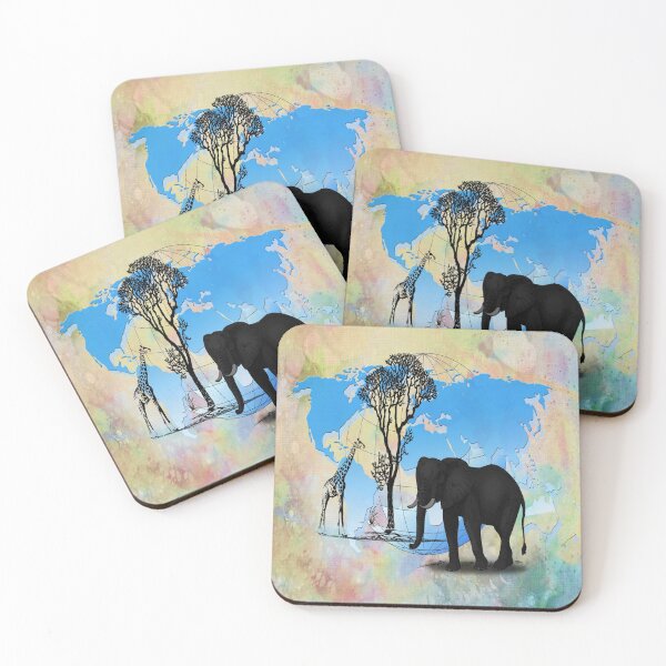 Safari Coasters (Set of 4)