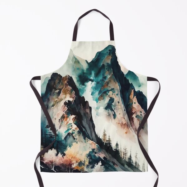 Item preview, Mountain Landscape in Abstract Watercolor Painting Style designed and sold by Atkisson.