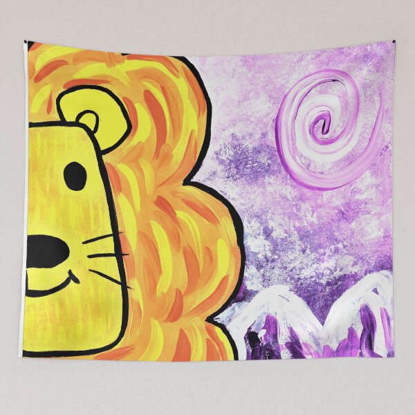Item preview, Vibrant Lion. Lionardo The Lion designed and sold by VibrantArtwork.