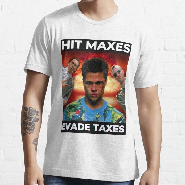 Hit Maxes Evade Taxes Gym Fitness Vintage Workout Men's T-shirt