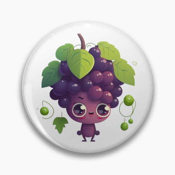 Item preview, Cute Grape - Kawaii Fruit designed and sold by Imwa.