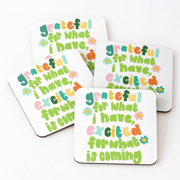 Item preview, Grateful and Excited Multicolor designed and sold by GraceMakes03.