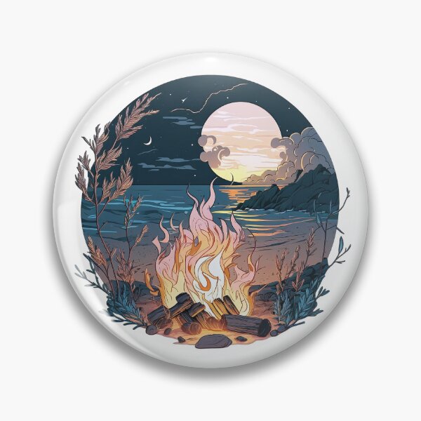 Item preview, Summer bonfire at the beach designed and sold by fractalkuzy.
