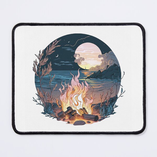 Item preview, Summer bonfire at the beach designed and sold by fractalkuzy.