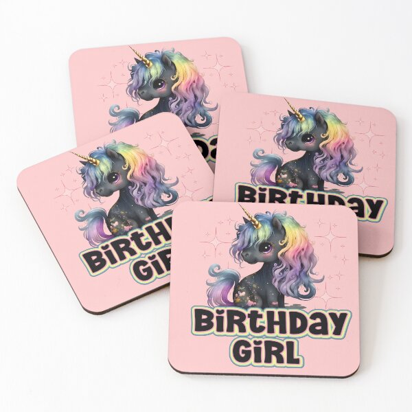 Item preview, Adorable Cute Kawaii Chibi  Unicorn Happy Birthday designed and sold by Mumzy2many.
