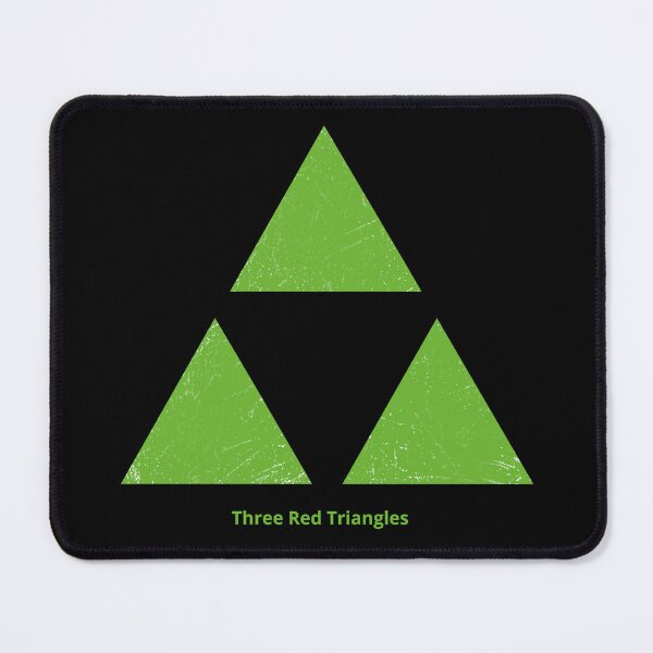 Item preview, Green Red Triangles designed and sold by Symbologee.