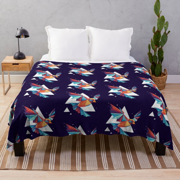 Item preview, Colorful geometric flying bird designed and sold by etherElric.