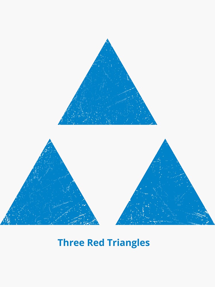 12 blaue Dreiecke