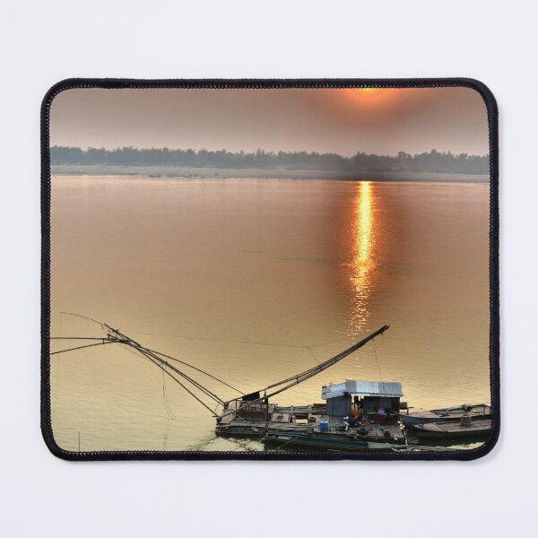 Item preview, Dusk in Kratie: The Elegance of a Chinese Fishing Net designed and sold by franck380.