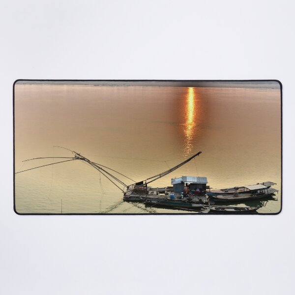 Item preview, Dusk in Kratie: The Elegance of a Chinese Fishing Net designed and sold by franck380.