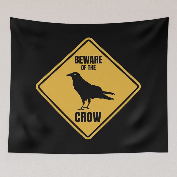 Item preview, Crow Raven Road Sign designed and sold by GEEK-FACTORY-EU.