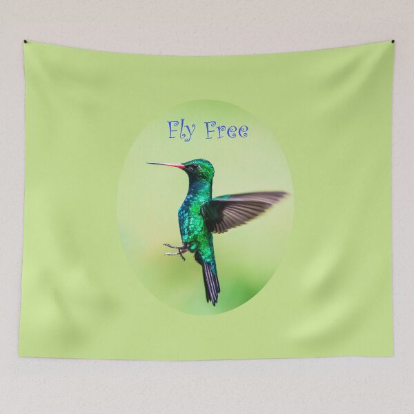 Item preview, Fly free. Green hummingbird. designed and sold by LoboJC.