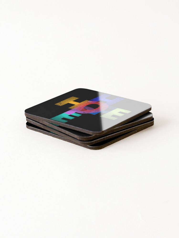 Thumbnail 4 of 5, Coasters (Set of 4), Hope... designed and sold by FlashHamer.