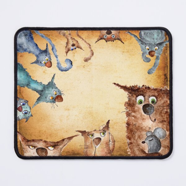 Item preview, Kitty and Mouse designed and sold by BakaDoodles.
