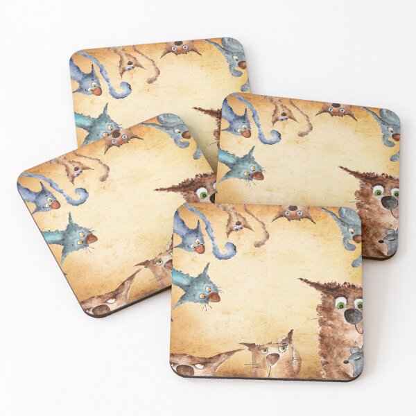 Item preview, Kitty and Mouse designed and sold by BakaDoodles.