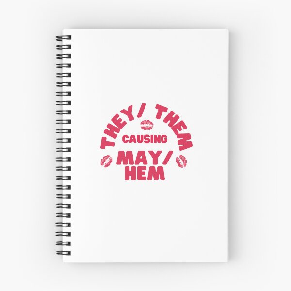 Item preview, they/them causing mayhem designed and sold by LeatherLeisure.