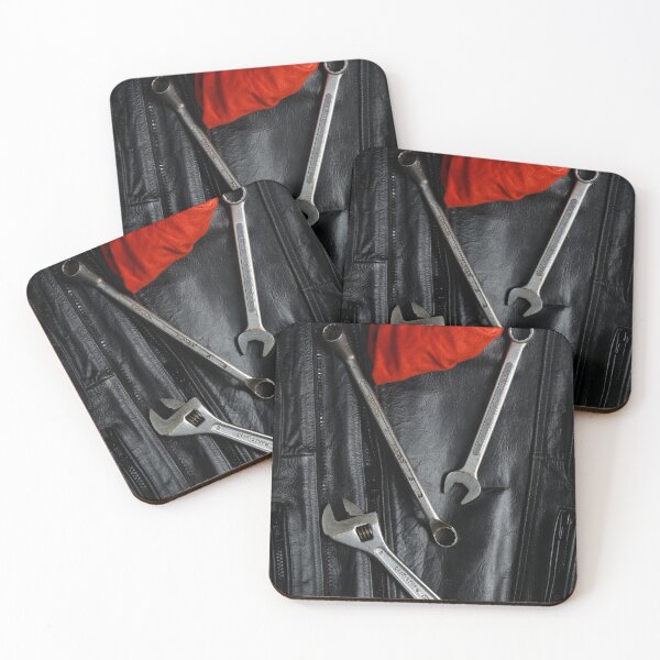 Item preview, Tools on Black Leather Biker Jacket designed and sold by AngeloDeVal.