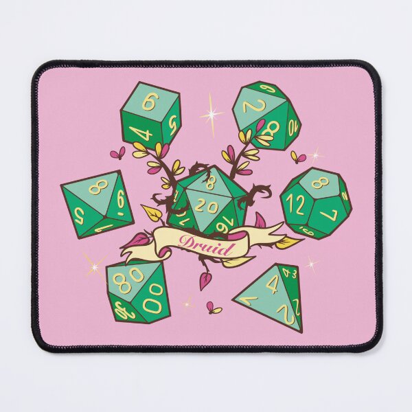 Item preview, Druid dice set designed and sold by TinyVoidCat.